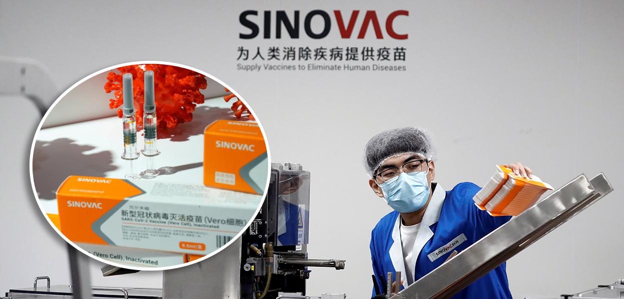 Fábrica de vacinas da Sinovac em Pequim (Foto: REUTERS/Tingshu Wang | REUTERS/Thomas Peter) Fábrica de vacinas da Sinovac em Pequim