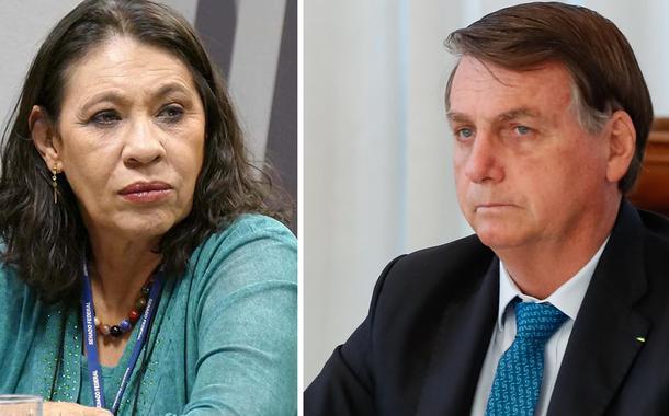 Tereza Cruvinel e Jair Bolsonaro (Foto: Roque de Sá/Agência Senado | Alan Santos/PR) Tereza Cruvinel e Jair Bolsonaro