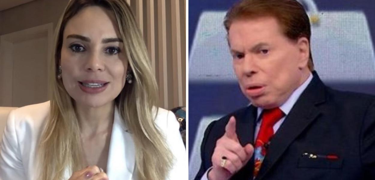 Rachel Sheherazade e Silvio Santos (Foto: Reprodução) Rachel Sheherazade e Silvio Santos