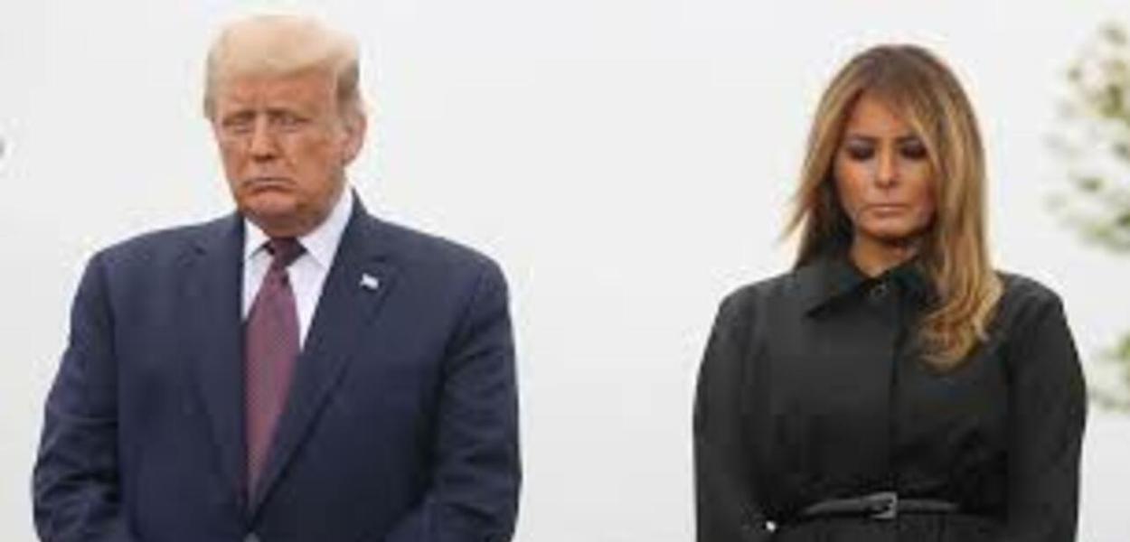 Donald e Melania Trump testam positivo para Covid-19 (Foto: Reuters) Donald e Melania Trump testam positivo para Covid-19