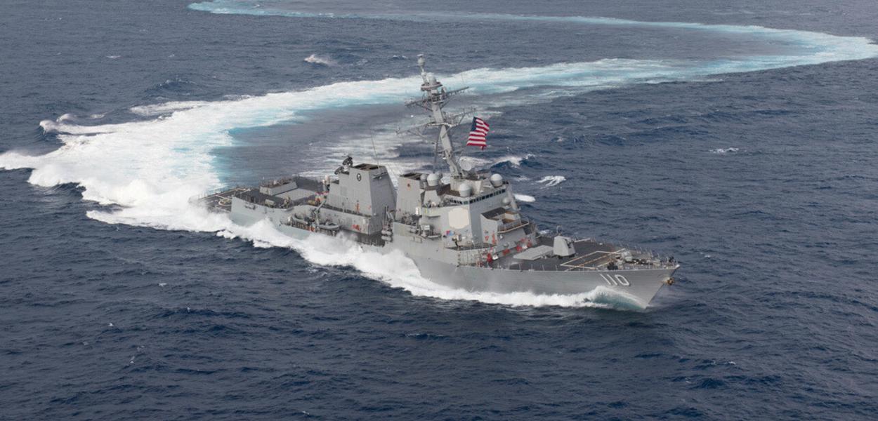 Navio de guerra dos EUA se aproxima da Venezuela sob pretexto de combater narcotráfico (Foto: Reuters) Navio de guerra dos EUA se aproxima da Venezuela sob pretexto de combater narcotráfico