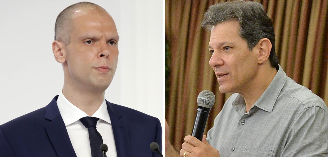 Bruno Covas e Fernando Haddad (Foto: Kelly Fuzaro/Band | PT no Senado) Bruno Covas e Fernando Haddad
