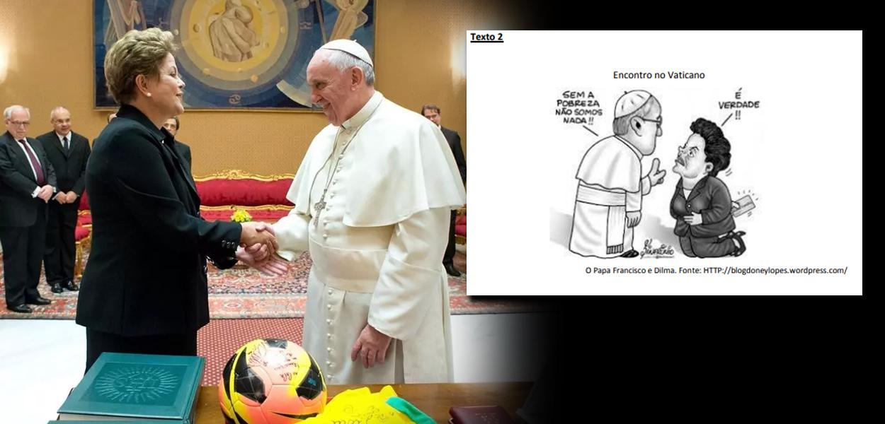 Dilma Rousseff e Papa Francisco (Foto: REUTERS/Osservatore Romano | Reprodução) Dilma Rousseff e Papa Francisco