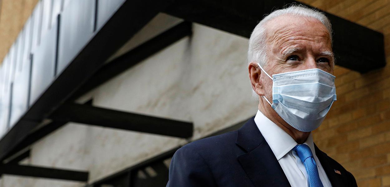 Joe Biden em Wilmington, Delaware. 01/10/2020 (Foto: REUTERS/Brendan McDermid) Joe Biden em Wilmington, Delaware. 01/10/2020