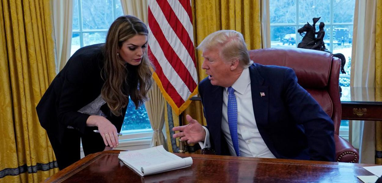 Hope Hicks e Donald Trump (Foto: Reuters) Hope Hicks e Donald Trump