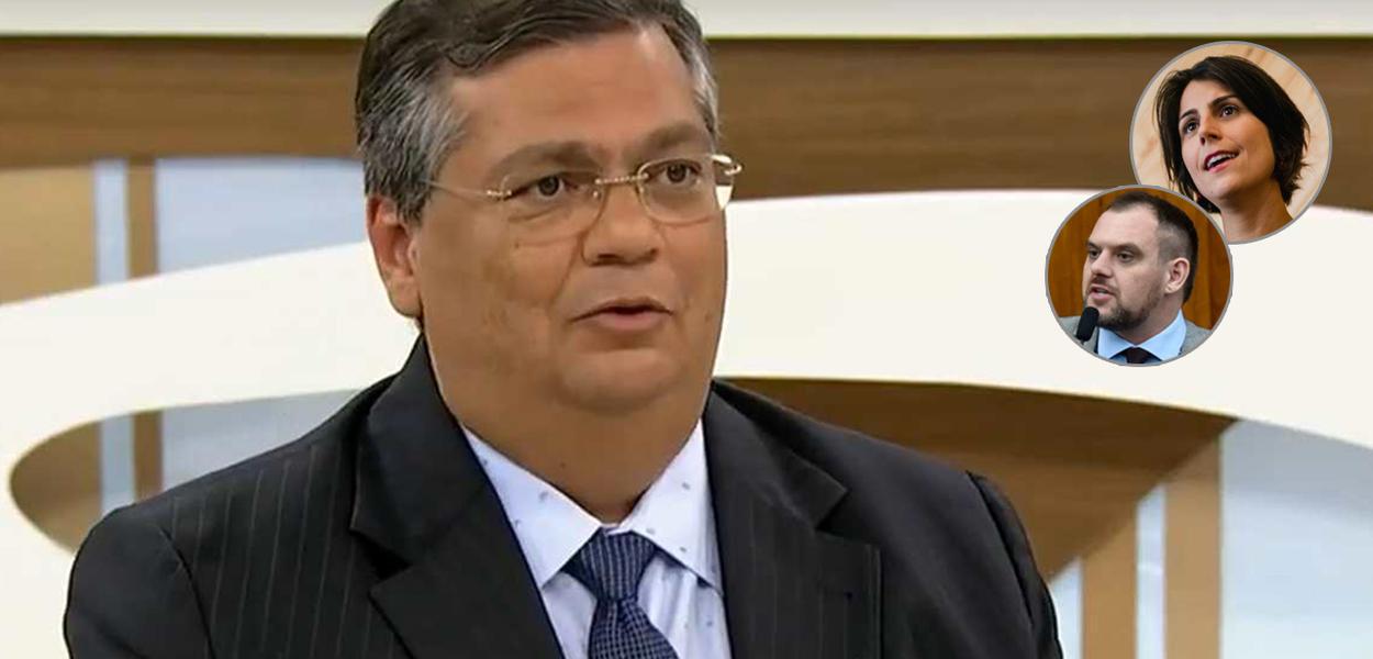 Flávio Dino, governador do MA, e os candidatos à Prefeitura de Porto Alegre Rodrigo Maroni (PROS) e Manuela D'Ávila (PCdoB) (Foto: Reprodução I Sul 21 I Divulgação) Flávio Dino, governador do MA, e os candidatos à Prefeitura de Porto Alegre Rodrigo Maroni (PROS) e Manuela D'Ávila (PCdoB)