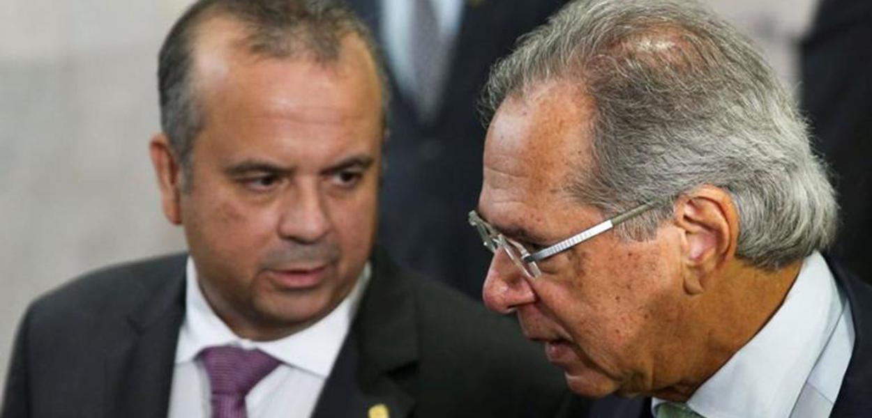 Ministros Rogério Marinho (Desenvolvimento Regional) e Paulo Guedes (Economia) (Foto: Agência Brasil) Ministros Rogério Marinho (Desenvolvimento Regional) e Paulo Guedes (Economia)