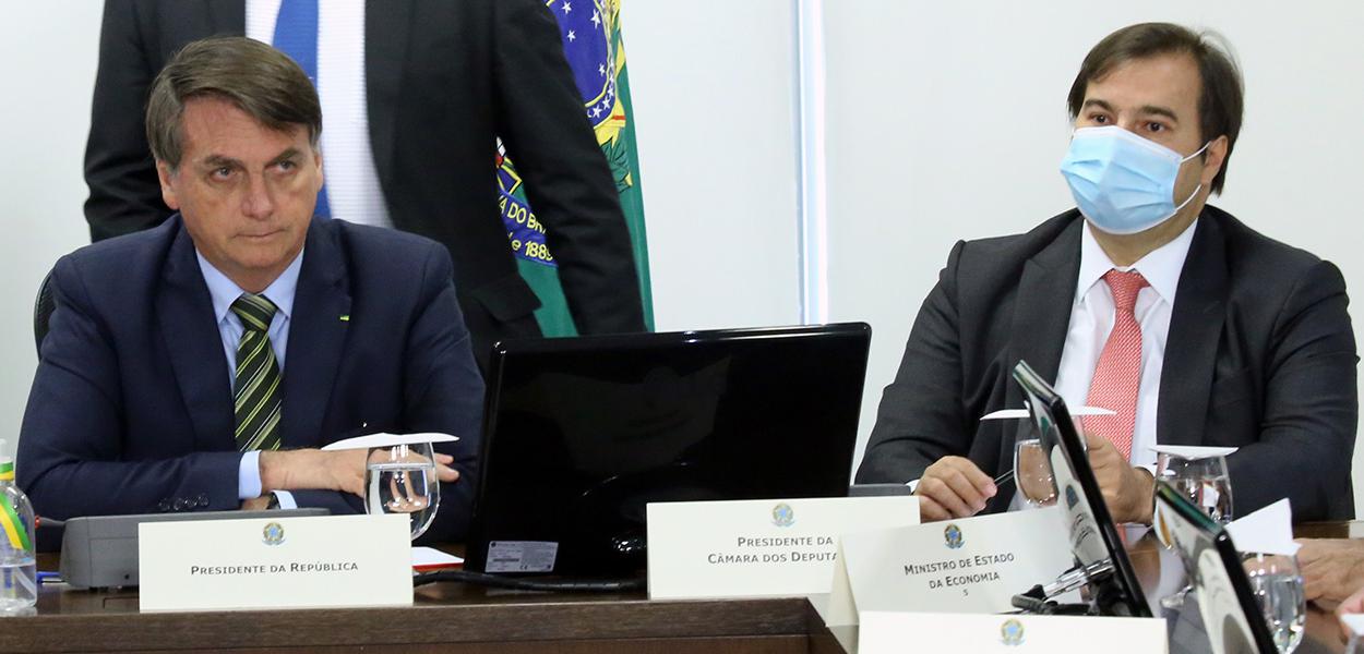 Jair Bolsonaro e Rodrigo Maia (Foto: Luis Macedo/Câmara dos Deputados) Jair Bolsonaro e Rodrigo Maia