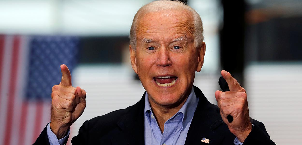 Joe Biden durante evento de campanha em Pittsburgh 30/09/2020 (Foto: REUTERS/Mike Segar) Joe Biden durante evento de campanha em Pittsburgh 30/09/2020