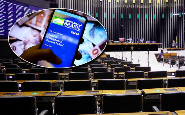 Plenário da Câmara dos Deputados (Foto: Marcelo Camargo/Agência Brasil | Najara Araujo/Câmara dos Deputados) Plenário da Câmara dos Deputados