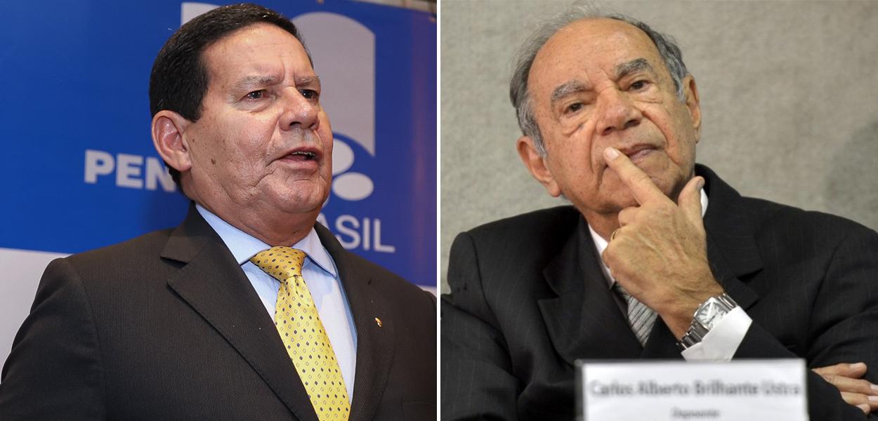 Hamilton Mourão e Carlos Alberto Brilhante Ustra (Foto: Romério Cunha/VPR | Agência Brasil) Hamilton Mourão e Carlos Alberto Brilhante Ustra
