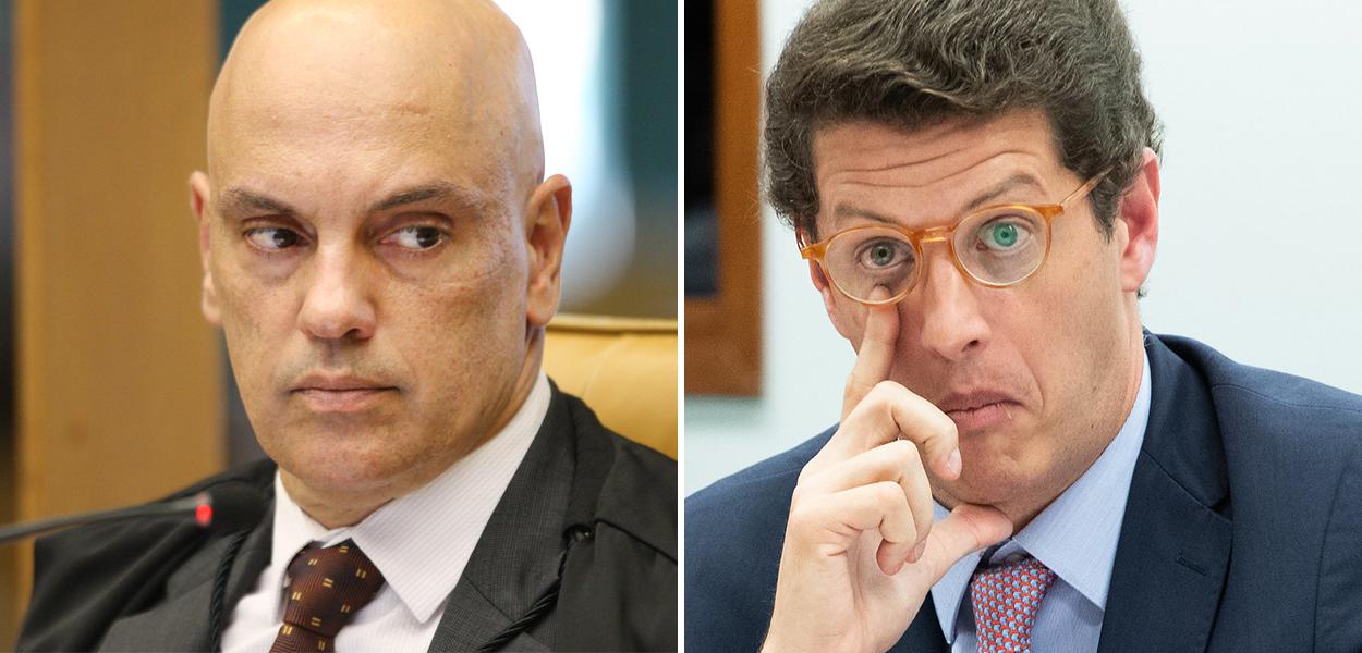 Alexandre de Moraes e Ricardo Salles (Foto: Nelson Jr./SCO/STF | Lula Marques) Alexandre de Moraes e Ricardo Salles