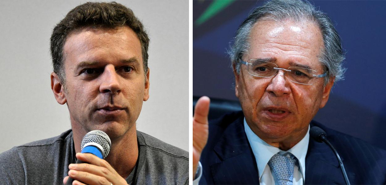 Eduardo Moreira e Paulo Guedes (Foto: Felipe L. Gonçalves/Brasil247 | Adriano Machado/Reuters) Eduardo Moreira e Paulo Guedes