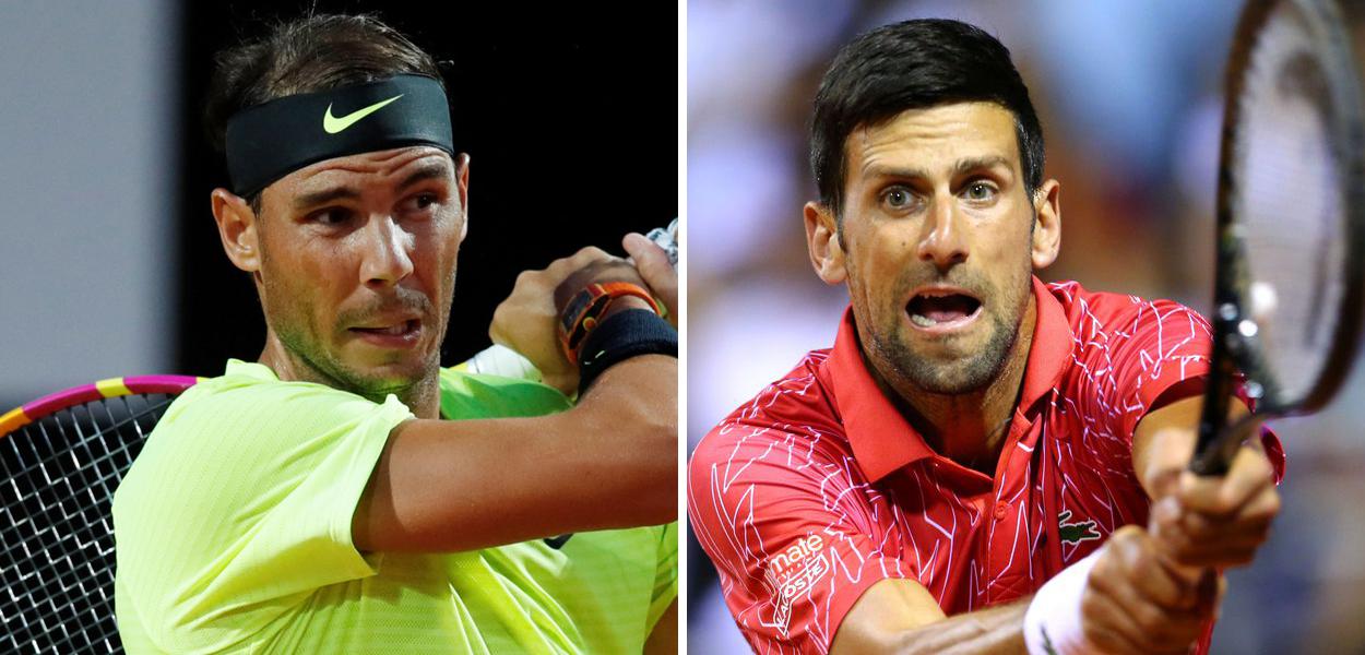 Rafael Nadal e Novak Djokovic (Foto: Reuters) www.brasil247.com - Rafael Nadal e Novak Djokovic