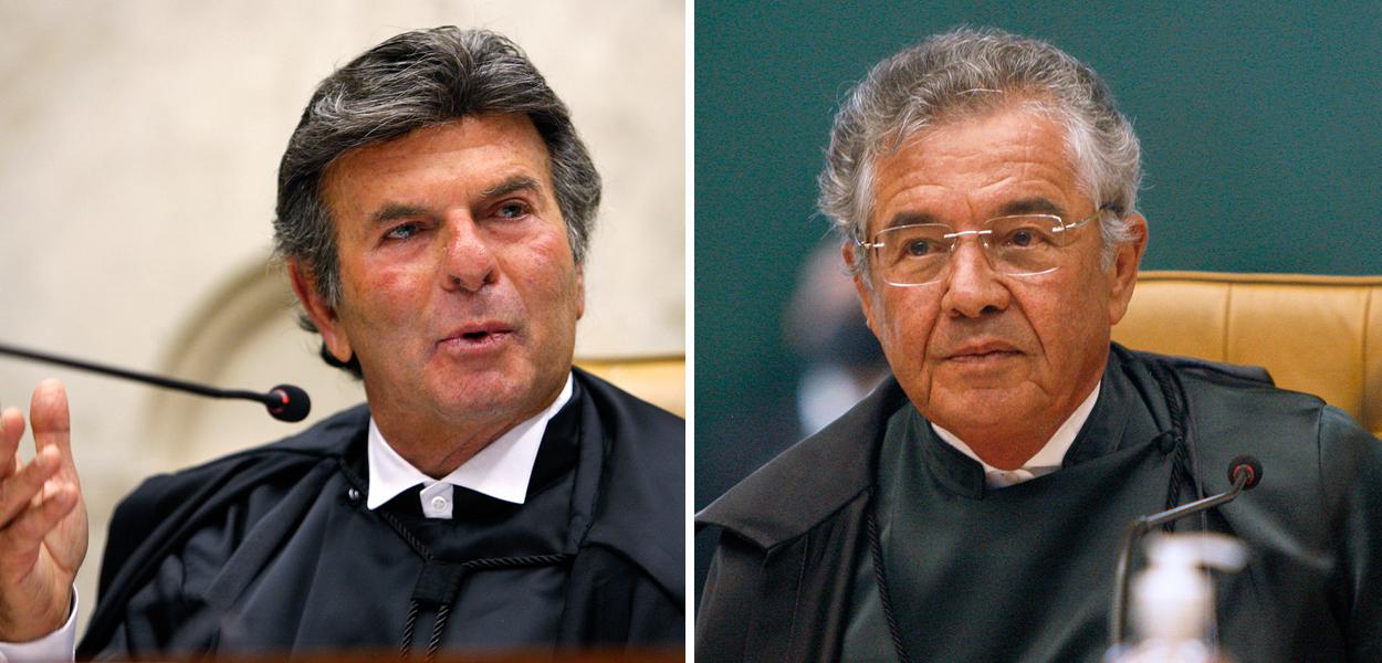 Luiz Fux e Marco Aurélio Mello (Foto: STF) Luiz Fux e Marco Aurélio Mello