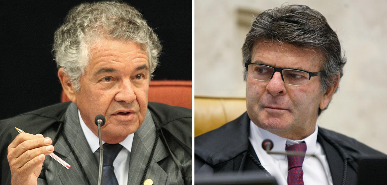 Marco Aurélio Mello e Luiz Fux (Foto: STF) Marco Aurélio Mello e Luiz Fux