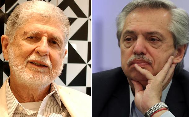 Celso Amorim e Alberto Fernández (Foto: Felipe L. Gonçalves/Brasil247 | Reuters) Celso Amorim e Alberto Fernández