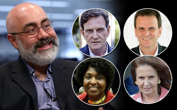 Cláudio Couto, Marcelo Crivella, Eduardo Paes, Benedita da Silva e Marta Rocha (Foto: Divulgação) Cláudio Couto, Marcelo Crivella, Eduardo Paes, Benedita da Silva e Marta Rocha