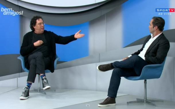 Comentaristas Casagrande e Caio em confronto Comentaristas Casagrande e Caio em confronto