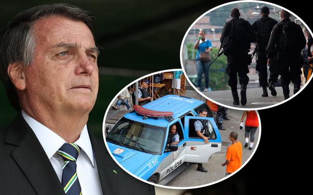 Jair Bolsonaro e polícia do Rio de Janeiro (Foto: Marcos Corrêa/PR | ABr) Jair Bolsonaro e polícia do Rio de Janeiro