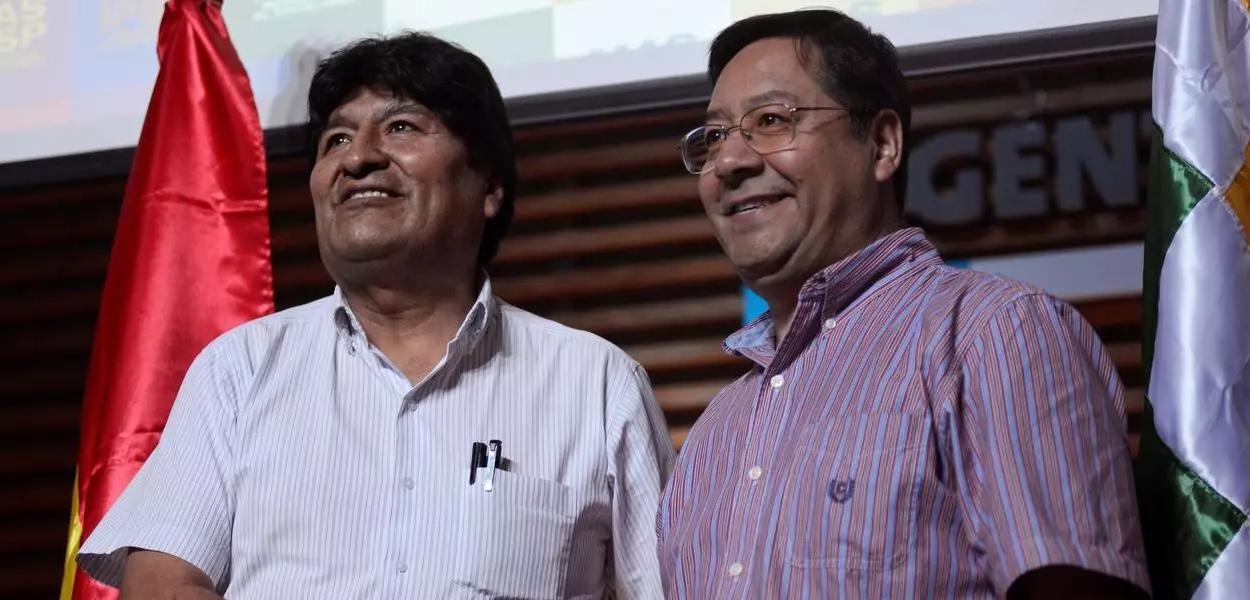Evo Morales e Luis Arce (Foto: Reuters) Evo Morales e Luis Arce