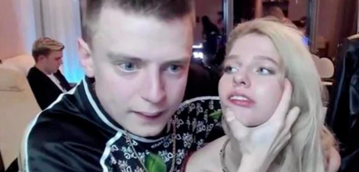 Andrey Burim e Alena Efremova (Foto: Reprodução) Andrey Burim e Alena Efremova