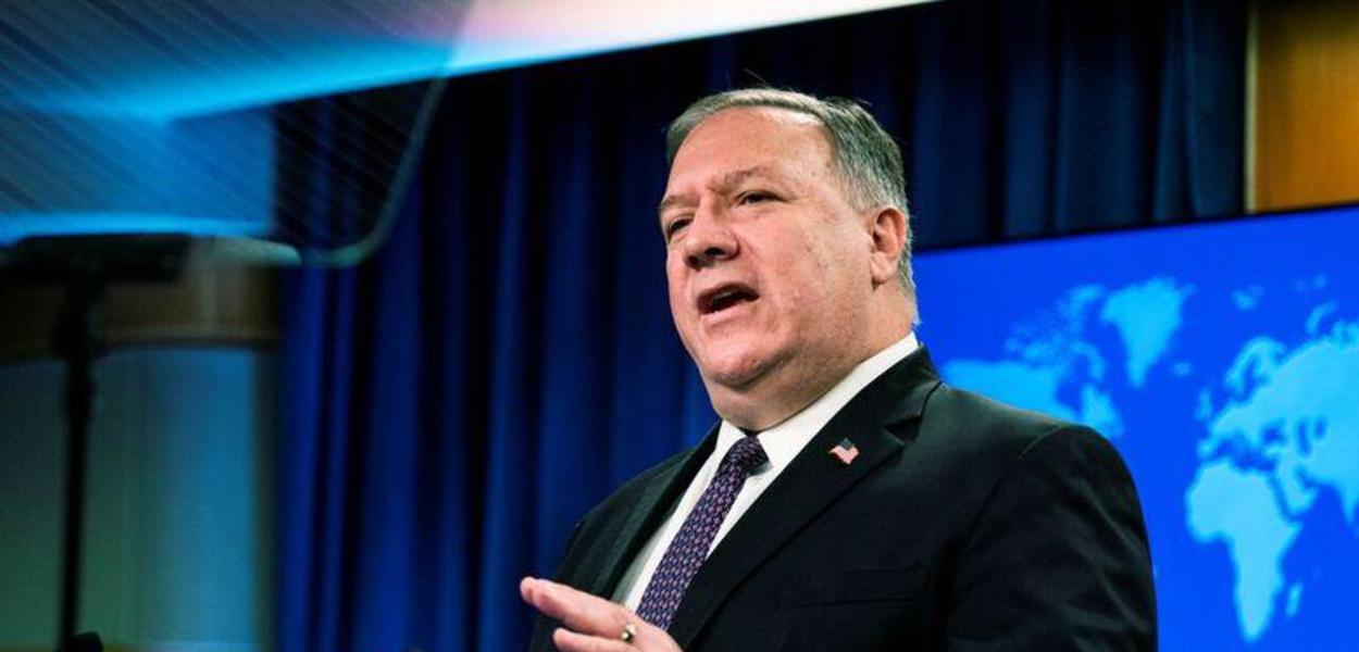 Secretário de Estado dos EUA, Mike Pompeo 14/10/2020 (Foto: Manuel Balce Ceneta/Pool via REUTERS) www.brasil247.com - Secretário de Estado dos EUA, Mike Pompeo 14/10/2020