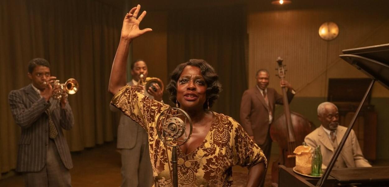 Chadwick Boseman e Viola Davis (Foto: David Lee/Netflix) Chadwick Boseman e Viola Davis
