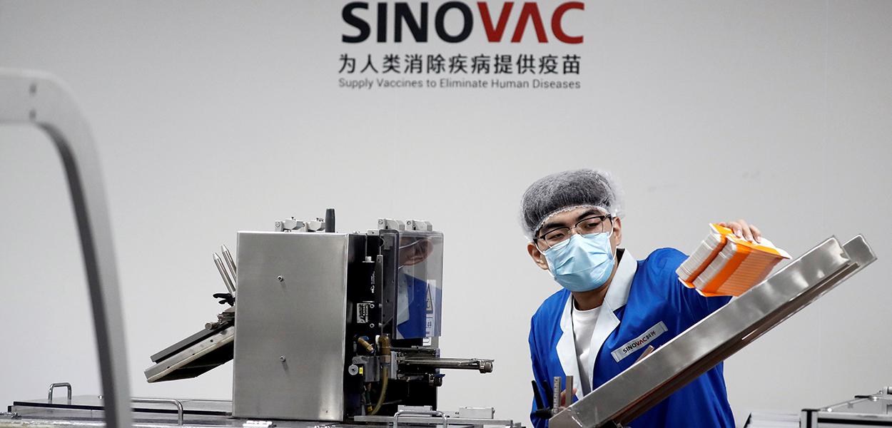 Sinovach Biotech, em Pequim 24/9/2020 (Foto: REUTERS/Thomas Peter) Sinovach Biotech, em Pequim 24/9/2020
