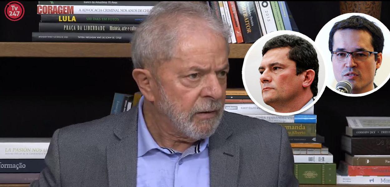 Lula, Sérgio Moro e Deltan Dallagnol (Foto: 247 - Reuters) Lula, Sérgio Moro e Deltan Dallagnol