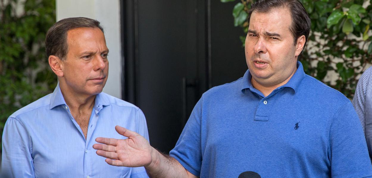 João Doria e Rodrigo Maia (Foto: Governo do Estado de São Paulo) João Doria e Rodrigo Maia