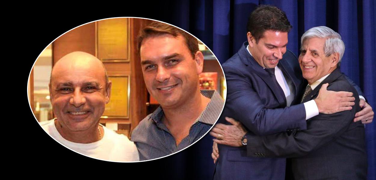 Fabricio Queiroz, Flavio Bolsonaro, Alexandre Ramagem e Augusto Heleno (Foto: Reprodução | Agência Brasil) Fabricio Queiroz, Flavio Bolsonaro, Alexandre Ramagem e Augusto Heleno
