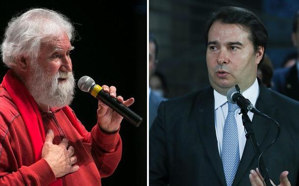 Leonardo Boff e Rodrigo Maia (Foto: Guilherme Santos/Sul21 | Lula Marques) Leonardo Boff e Rodrigo Maia