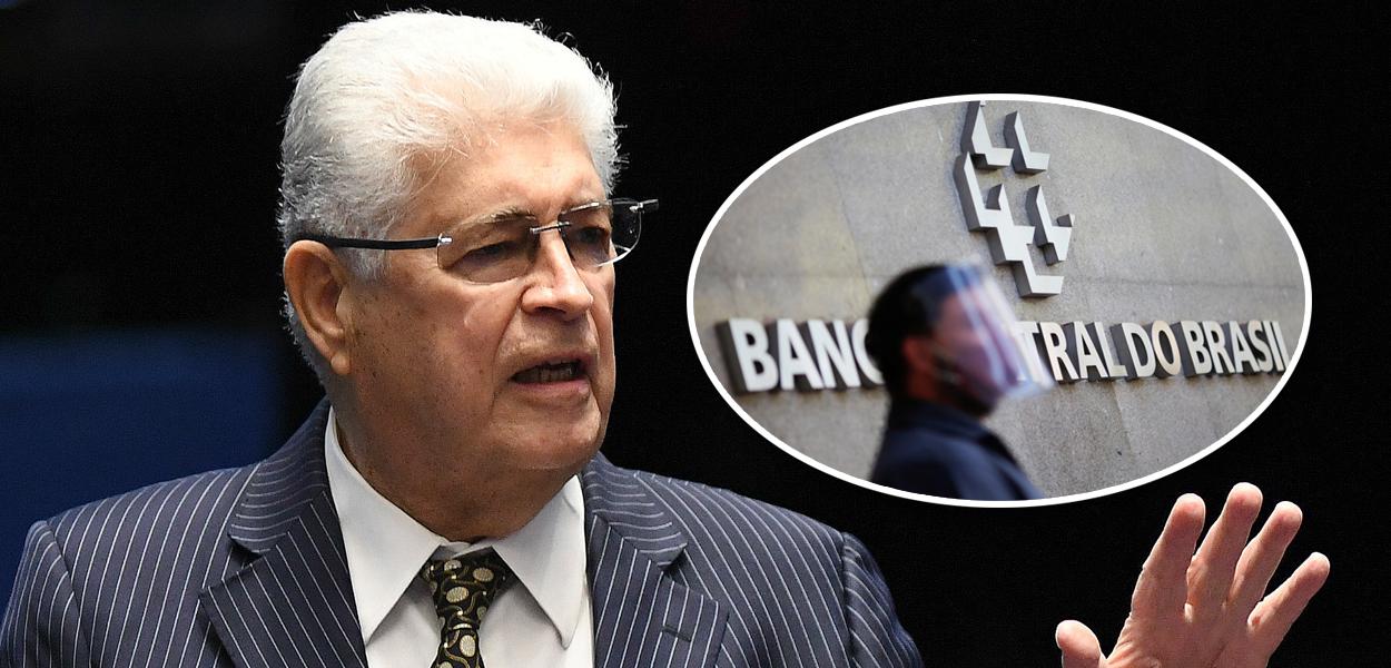 Roberto Requião e Banco Central (Foto: Jefferson Rudy/Agência Senado | Reuters/Adriano Machado) Roberto Requião e Banco Central
