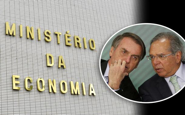 Fachada do Ministro da Economia e Bolsonaro com Paulo Guedes (Foto: Geraldo Magela/Agência Senado | Reuters) Fachada do Ministro da Economia e Bolsonaro com Paulo Guedes