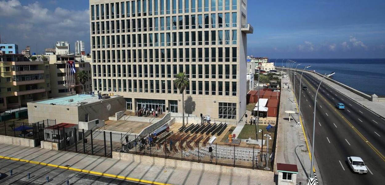 Embaixada dos EUA em Cuba (Foto: Ag.Brasil) Embaixada dos EUA em Cuba