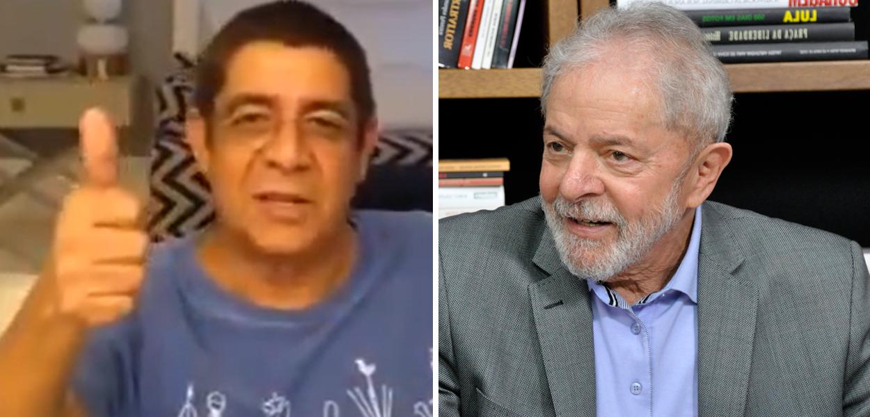 Zeca Pagodinho e Lula (Foto: Reprodução | Felipe Gonçalves/Brasil 247) Zeca Pagodinho e Lula