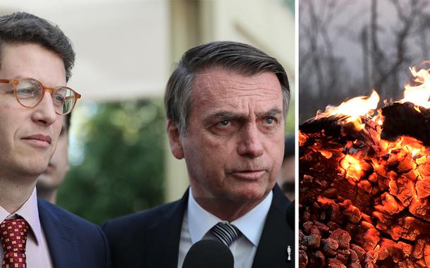 Ministro Ricardo Salles e Jair Bolsonaro (Foto: Marcos Corrêa/PR | REUTERS/David Mercado) Ministro Ricardo Salles e Jair Bolsonaro