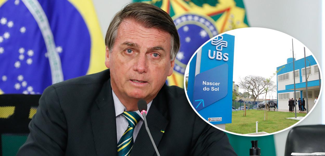 Jair Bolsonaro e UBS (Foto: Alan Santos/PR | SMS São Paulo) Jair Bolsonaro e UBS