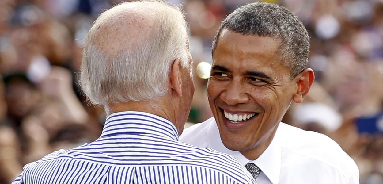 Joe Biden e Barack Obama (Foto: KEVIN LAMARQUE) Joe Biden e Barack Obama