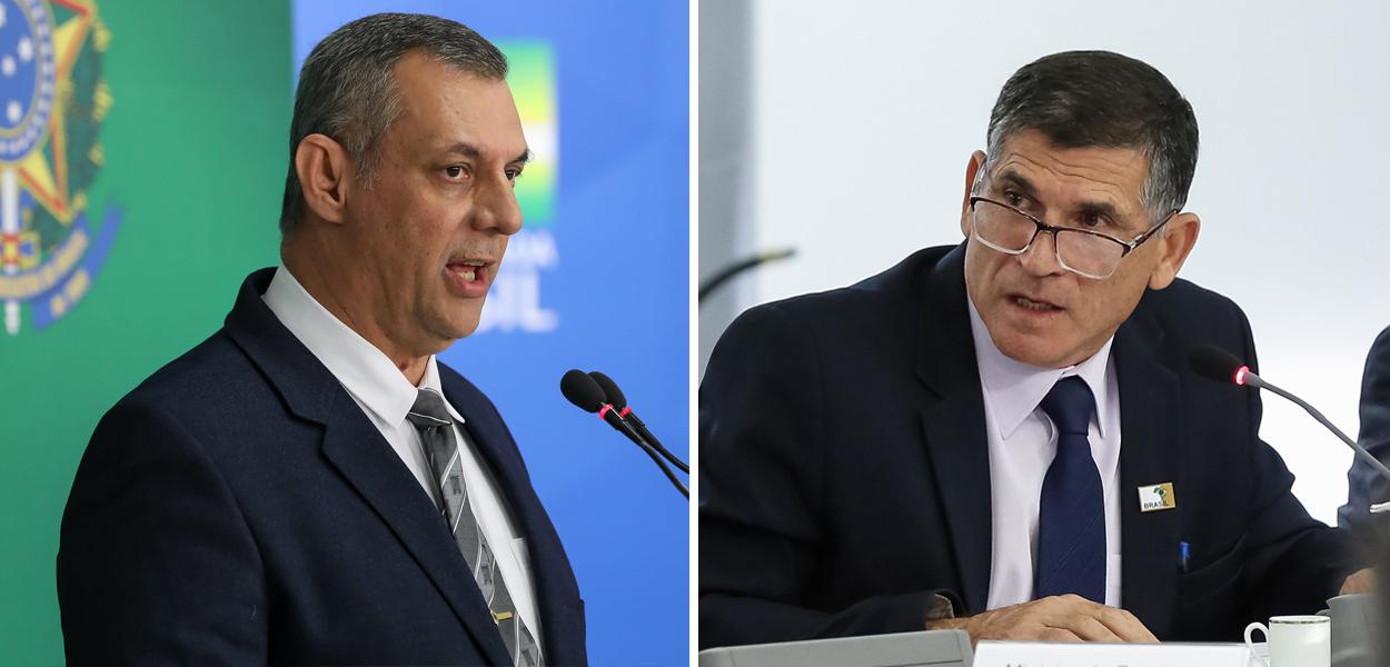 Otávio Rêgo Barros e Carlos Alberto dos Santos Cruz (Foto: José Dias/PR | Marcos Corrêa/PR) Otávio Rêgo Barros e Carlos Alberto dos Santos Cruz