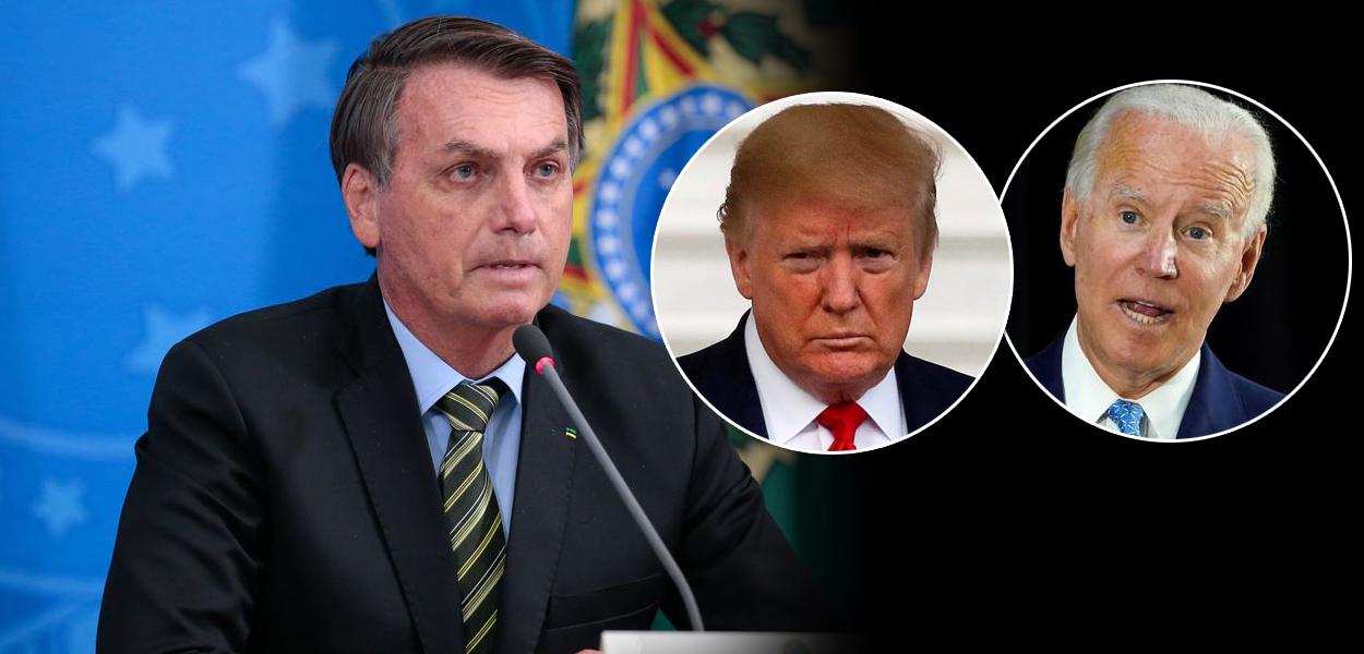 Jair Bolsonaro, Donald Trump e Joe Biden (Foto: Reuters) Jair Bolsonaro, Donald Trump e Joe Biden
