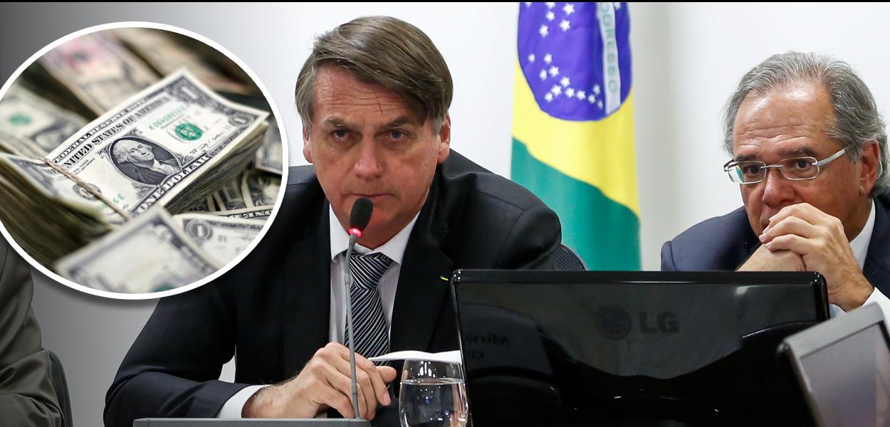 Jair Bolsonaro e Paulo Guedes (Foto: Reuters | Carolina Antunes/PR) Jair Bolsonaro e Paulo Guedes