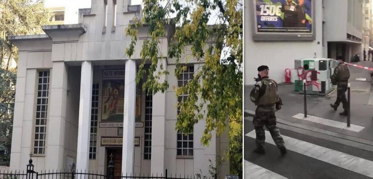 Padre hortodoxo é baleado em Lyon, na França (Foto: Reprodução) Padre hortodoxo é baleado em Lyon, na França