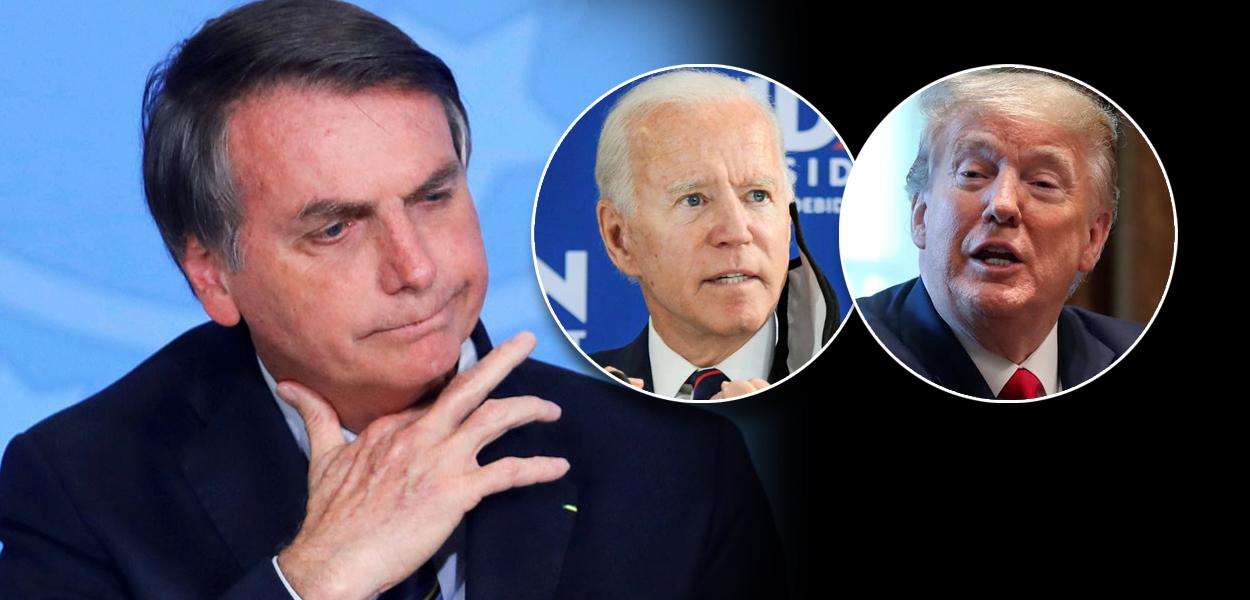 Jair Bolsonaro, Joe Biden e Donald Trump (Foto: Reuters) Jair Bolsonaro, Joe Biden e Donald Trump
