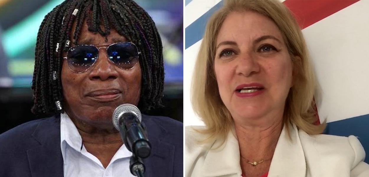 Milton Nascimento e Maria Lúcia Cardoso (MDB), candidata a prefeita de Pitangui (MG) (Foto: Reprodução) Milton Nascimento e Maria Lúcia Cardoso (MDB), candidata a prefeita de Pitangui (MG)