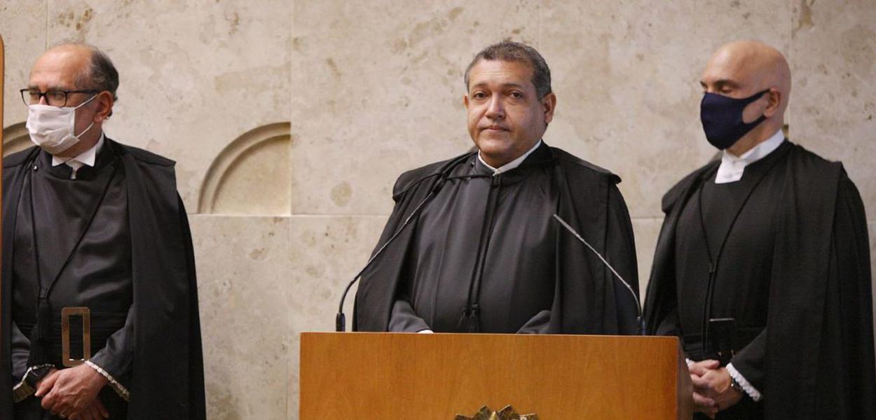 Nunes Marques é o novo ministro do Supremo Tribunal Federal, na cadeira de Celso de Mello (Foto: Nelson Jr./SCO/STF) Nunes Marques é o novo ministro do Supremo Tribunal Federal, na cadeira de Celso de Mello