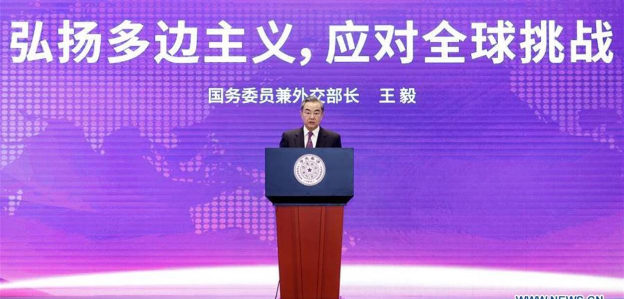 O chanceler chinês, Wang Yi (Foto: Xinhua) O chanceler chinês, Wang Yi