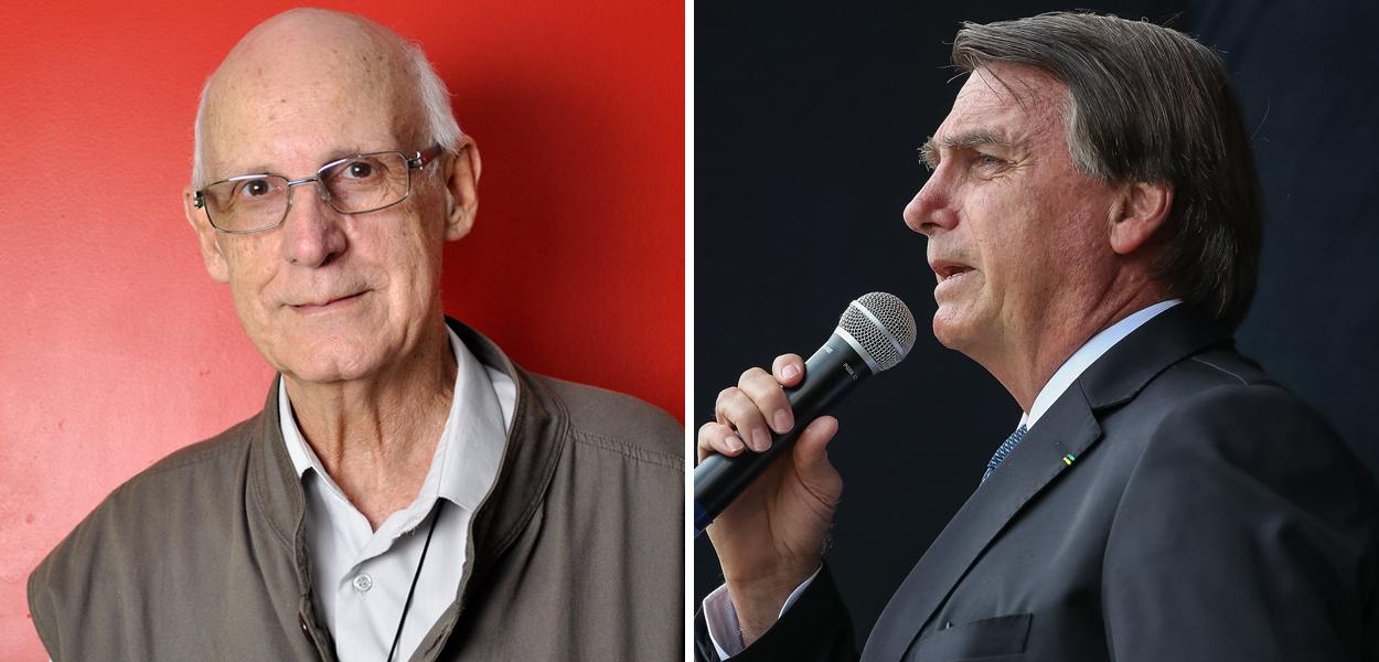 Júlio Lancellotti e Jair Bolsonaro (Foto: Brasil 247 | Marcos Corrêa/PR) Júlio Lancellotti e Jair Bolsonaro