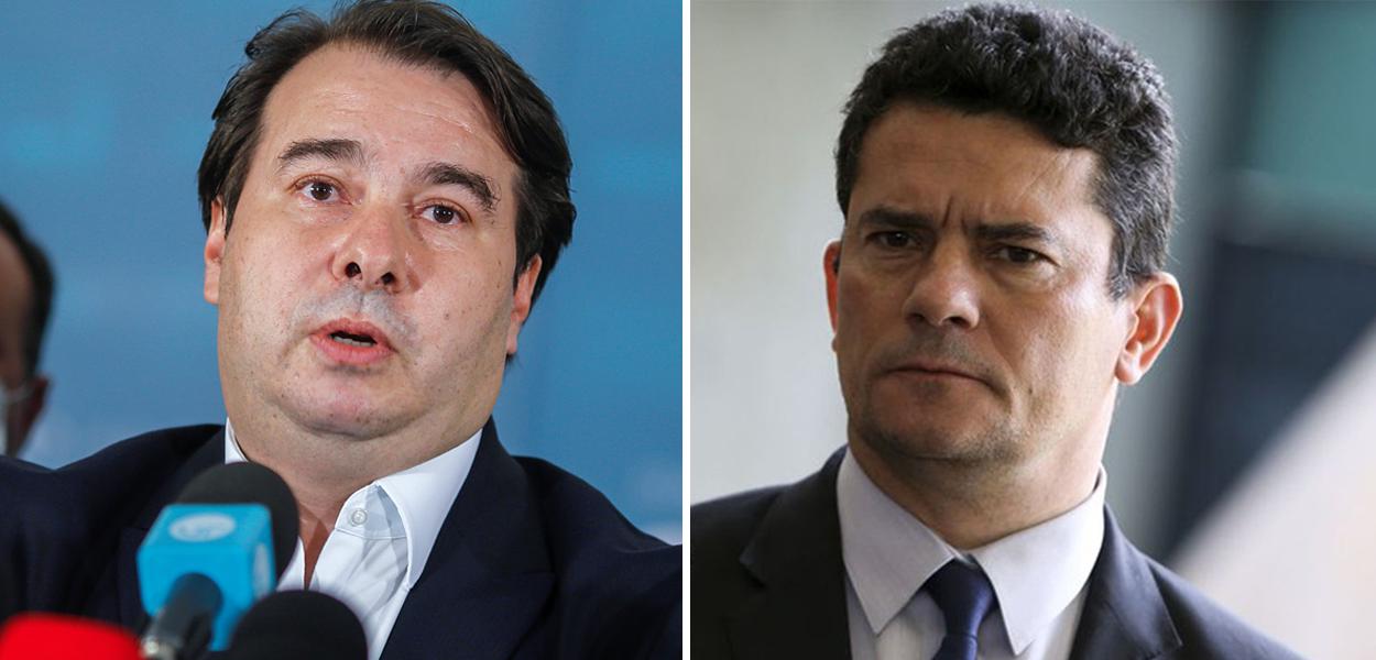 Rodrigo Maia e Sergio Moro (Foto: REUTERS/Adriano Machado | Agência Brasil) Rodrigo Maia e Sergio Moro